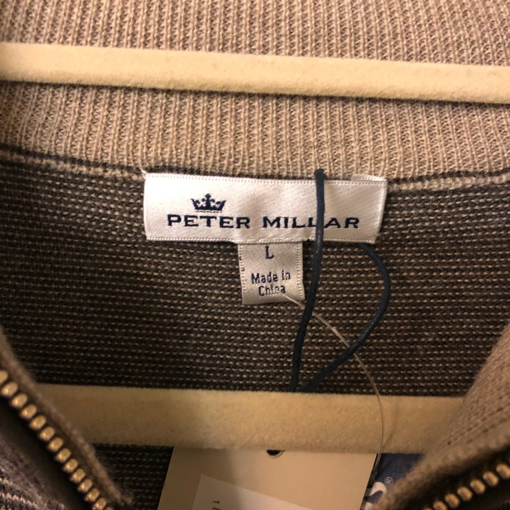 NWT Peter Millar 100% Merino Wool Quarter Zip - Picture 4 of 7